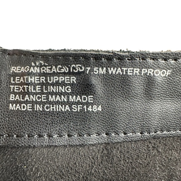 Reagan Waterproof Knee High Lug Boot in Black Suede 7.5 - Picture 14 of 14